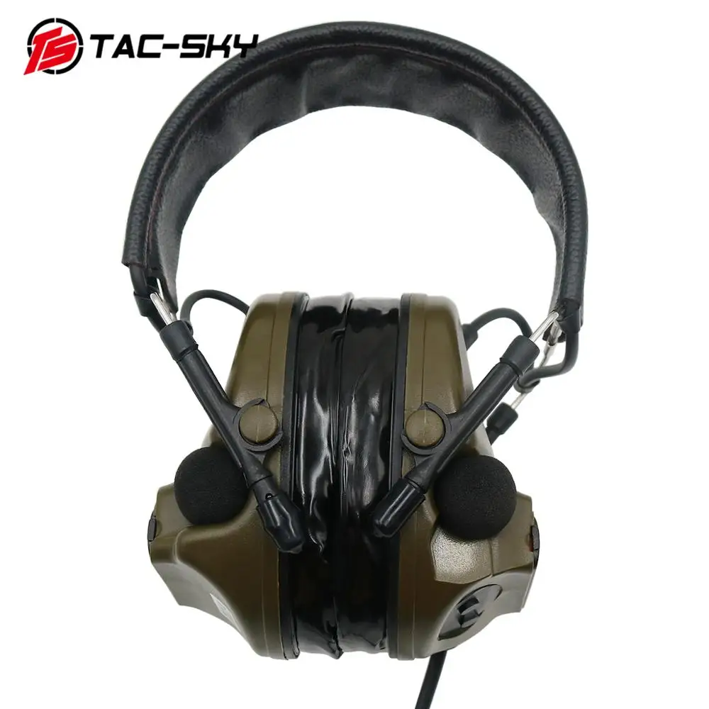 COMTAC III TAC-SKYcomtac iii силиконовые наушники электронные шумоподавления звукосниматель Военная Тактическая Переговорная стрельба headsetFG