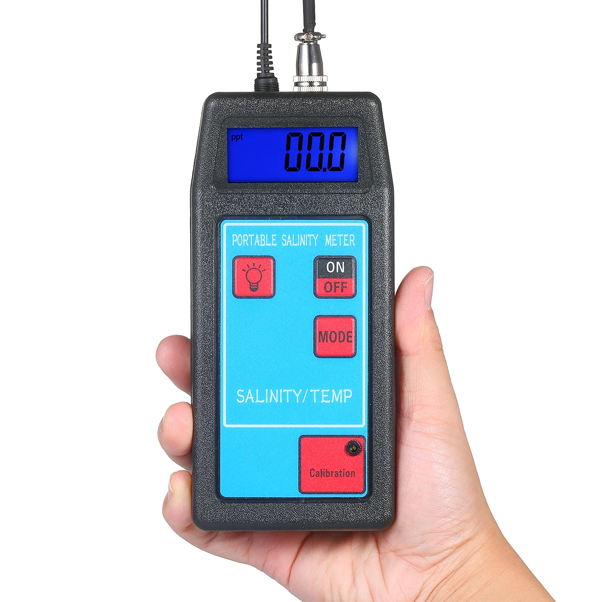 

2 in 1 Salinity Meter Temperature Meter ATC Salinometer Salt Gauge Salty Brine Meter Salinity Refractometer Food Salinity Tester