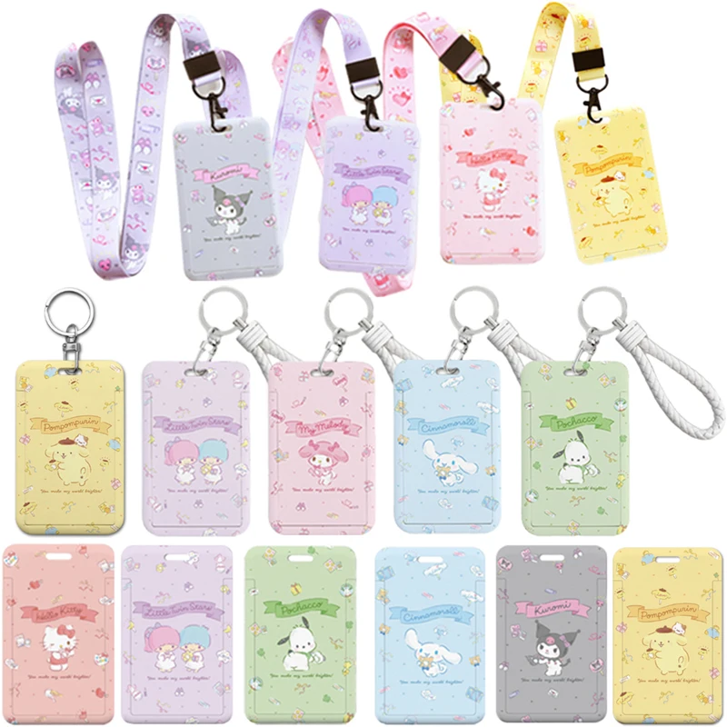 

Милый кошелек из аниме Kawaii С коричным рисунком Kuromi My Melody Purin Dog Kt Cat Bus держатель для карт мультяшный кошелек для девочек кошелек для студентов