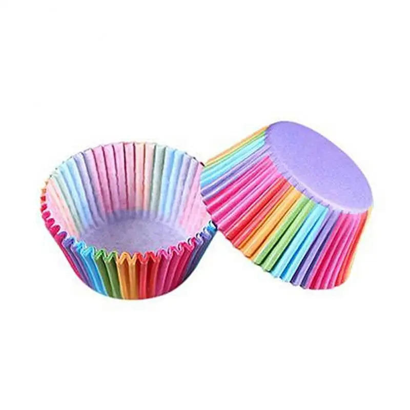 

100Pcs/Set Cake Mold Round Shaped Muffin Cupcake Baking Molds Kitchen Cooking Tools Bakeware Maker DIY Cake Decorating Tools
