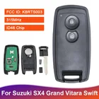 CN048005 Вторичный рынок, 2-кнопочный умный ключ для Suzuki Swift SX4 Grand Vitara с чипом ID46, необработанное лезвие KBRTS003 HU133 315 МГц