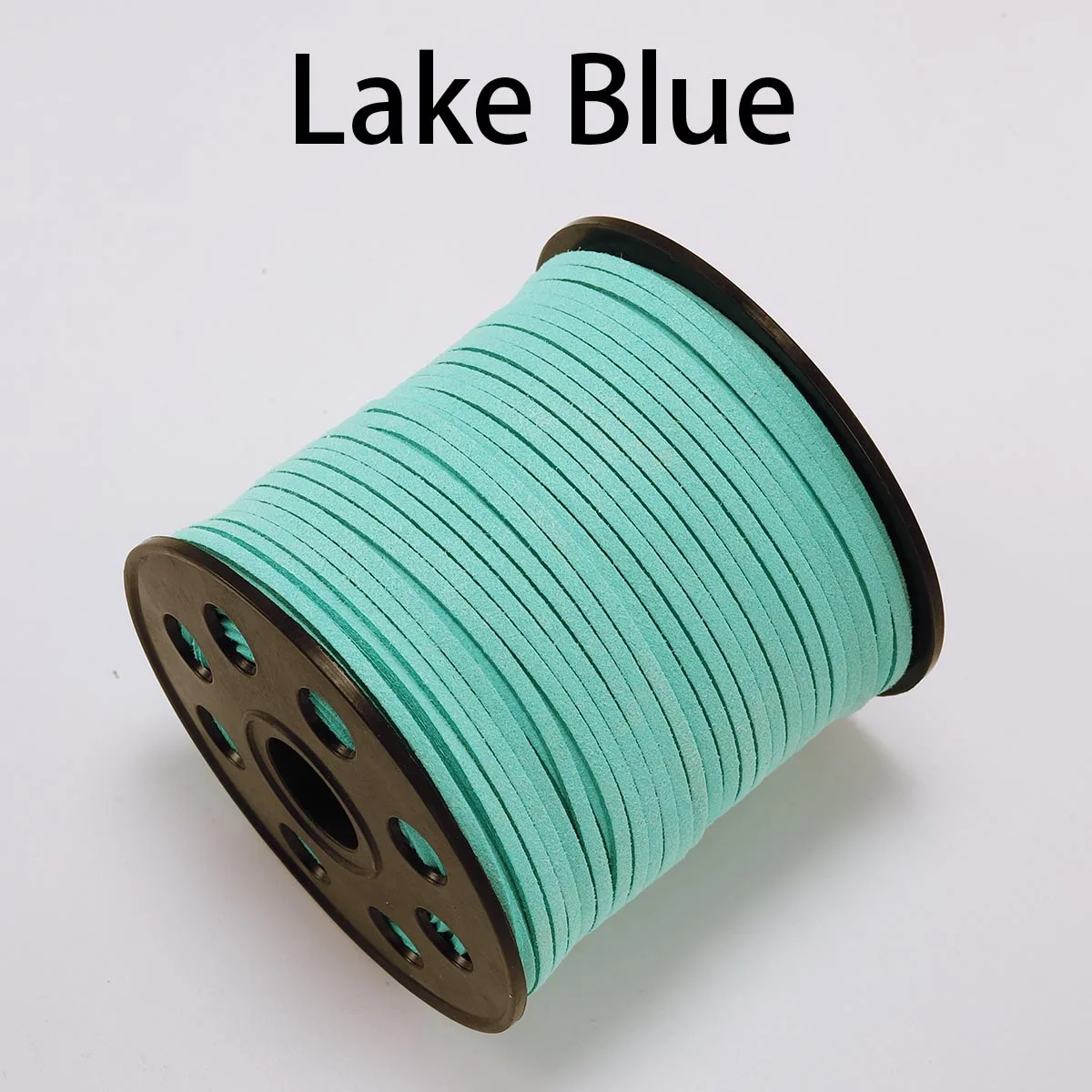 Lake Blue 10 м/лот 2,5 мм плоский плетеный шнур из искусственной замши, Корейская бархатная кожа, ручная работа, веревочная нить для изготовления ювелирных изделий своими руками - Цвет: Lake Blue