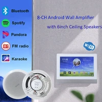android bluetooth wall amplifier with usbtffm radio wireless wifi network home theatre with 6 inch ceiling speakers