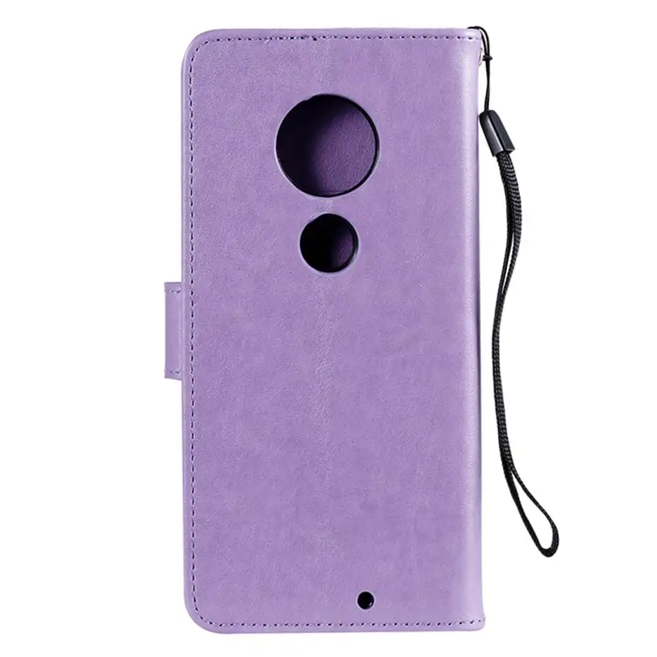 Флип-кейс из искусственной кожи для Motorola Moto G7 G6 Plus механизм 3D Cat& Flower Wallet Capa чехол для Moto E5 Plus чехол для телефона