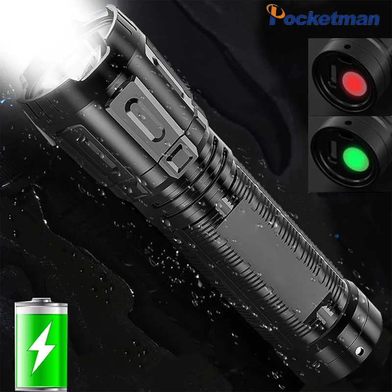 

Portable Mini Led Waterproof internal power three-speed long-range USB flashlight Rechargeable with USB cable Outdoor Camping
