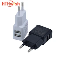 dual 2a eu plug usb phone charger fast charge charger for iphone 12 11 ipad samsung huawei xiaomi mobile phone charger adapter