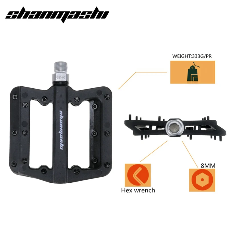 SMS велосипедные педали нейлоновая педаль MTB дорожный велосипед нескользящая с