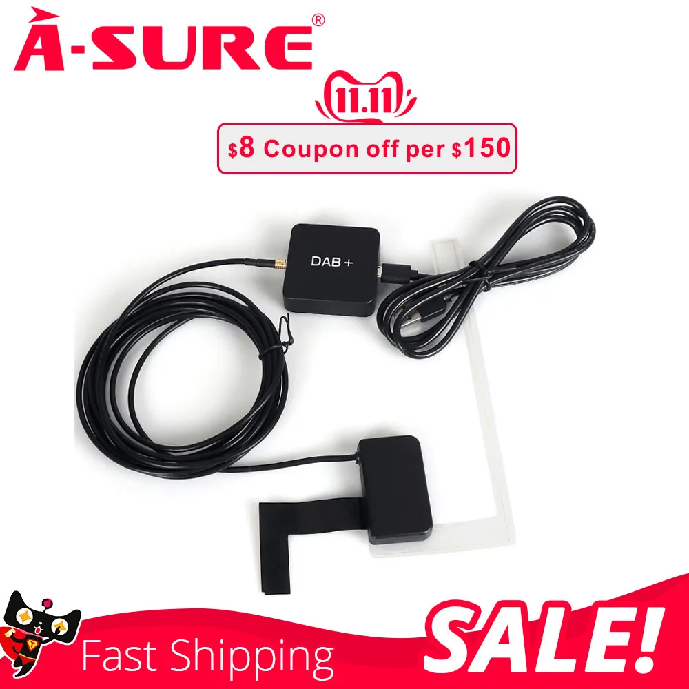 A-Sure DAB box антенна ветровое стекло крепление только для A-Sure Android радио