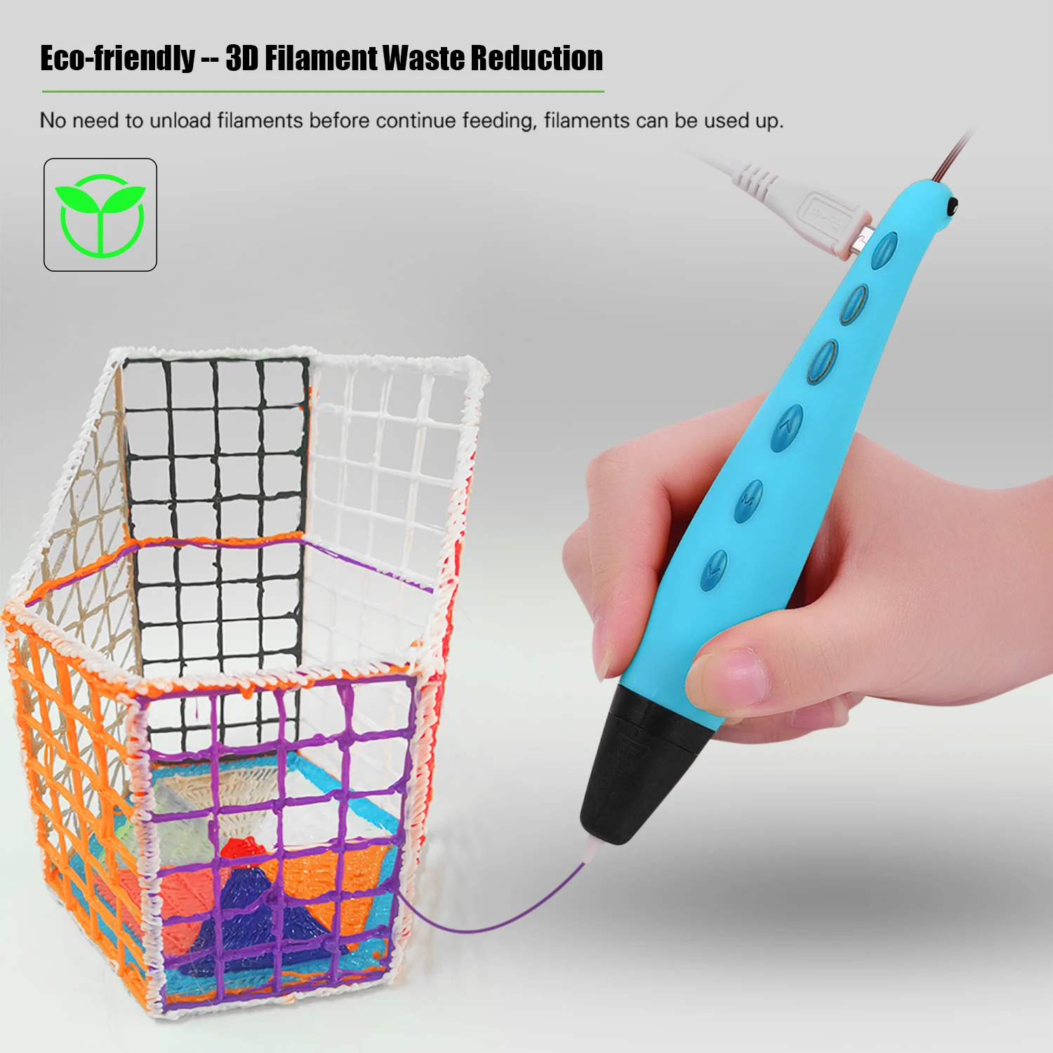 Восхитительная ручка для 3D принтера образовательная Интеллектуальная Мини в