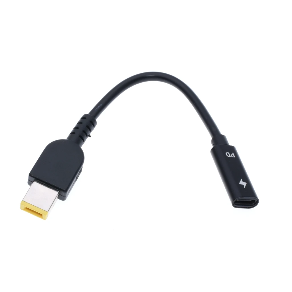 Ноутбук DC адаптер питания Разъем конвертер кабель Шнур usb Тип C женский в