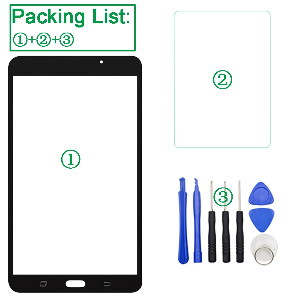 Новый ЖК-экран внешнее Сенсорное стекло + ОСА для Samsung Galaxy Tab фото |