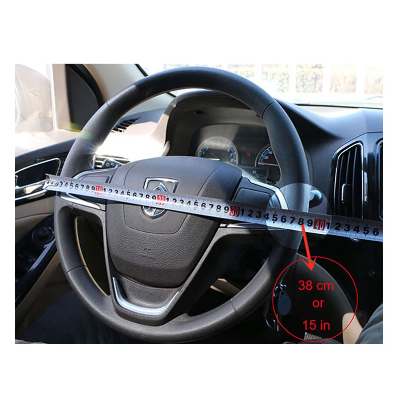 Верх из натуральной кожи чехол рулевого колеса автомобиля дышащая с