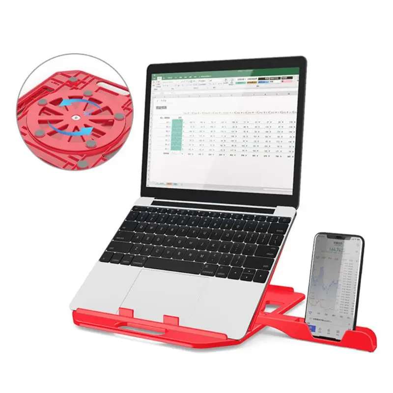 

Adjustable Laptop Stand 360 Degree Rotary Bottom Notebook Cooling Pad Bracket