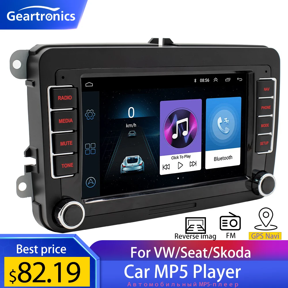 Автомобильный радиоприемник 7 дюймов HD MP5 плееры Bluetooth стереоприемник Android 10 1