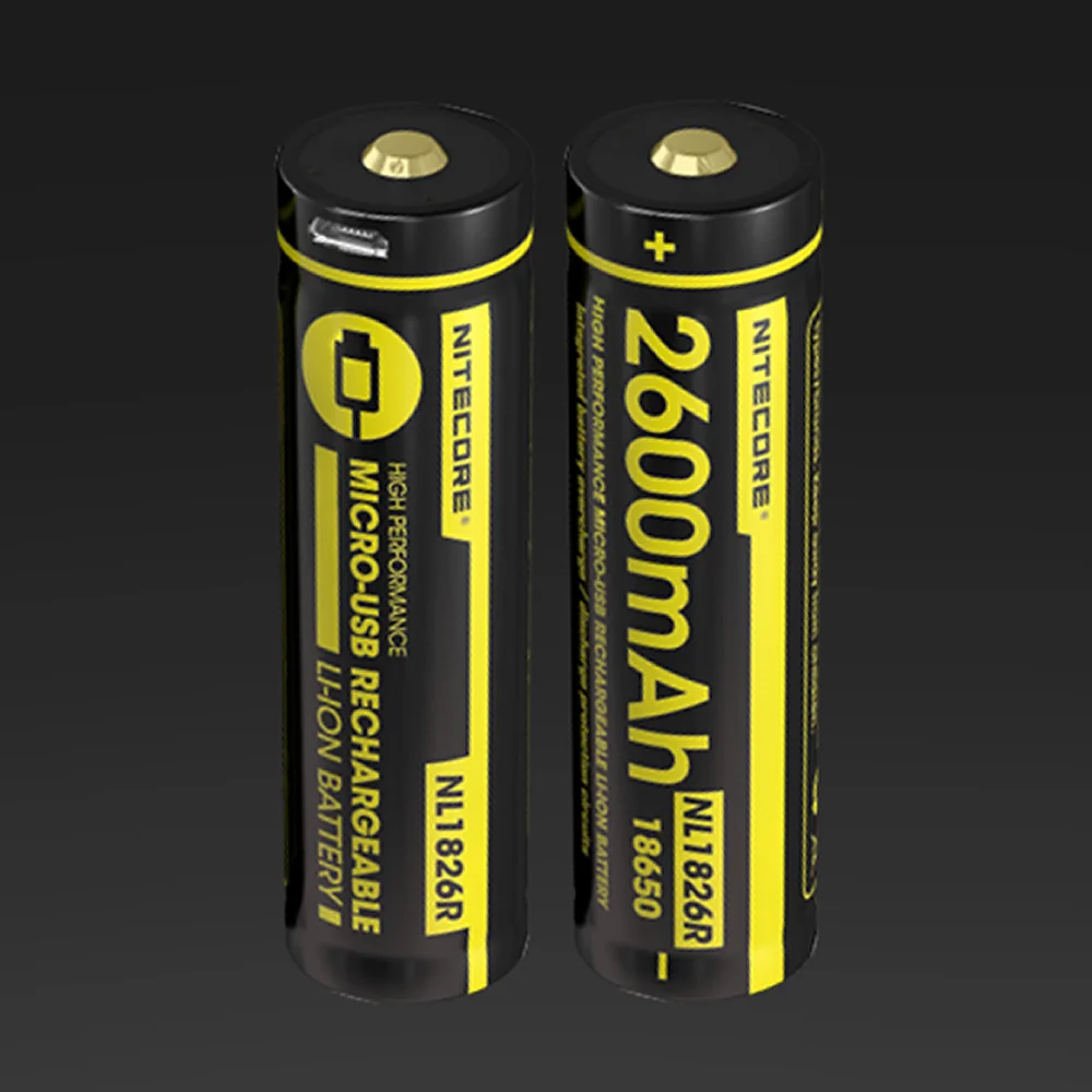 NITECORE 3500 мАч высокопроизводительная перезаряжаемая литий ионная батарея Кнопка