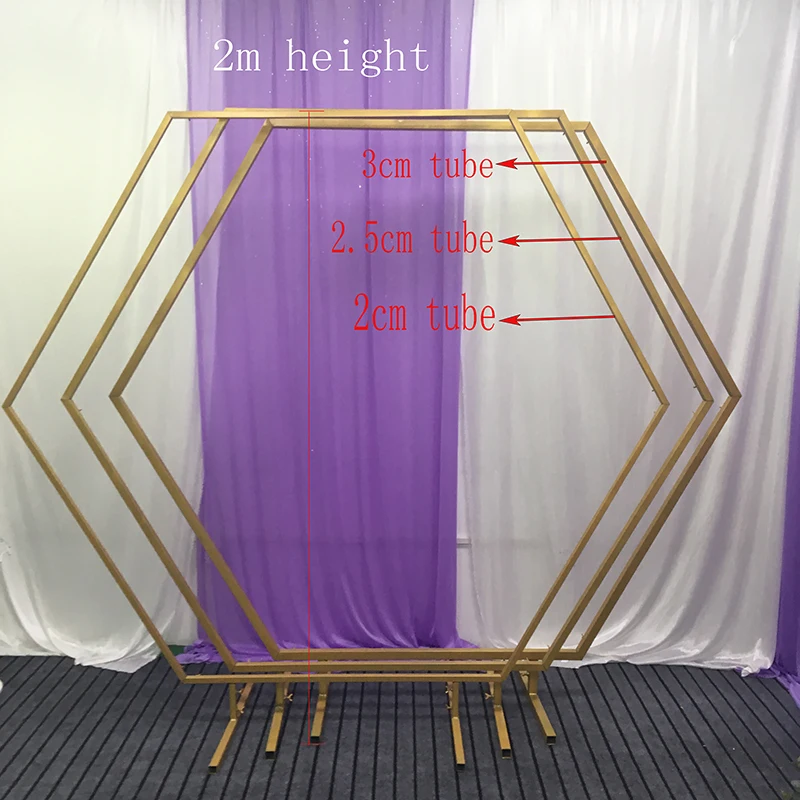 Flone шестиугольник свадебная АРКА металлические шестиугольные фон в виде