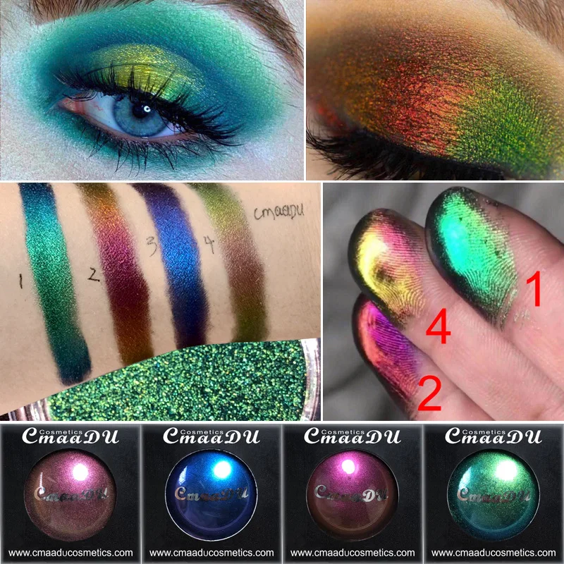4 Colors Pearl Eyeshadow Makeup Glitter Shimmer Powder Pigment Metal Matte Eye Shadow Long Lasting Eyes Cosmetics |