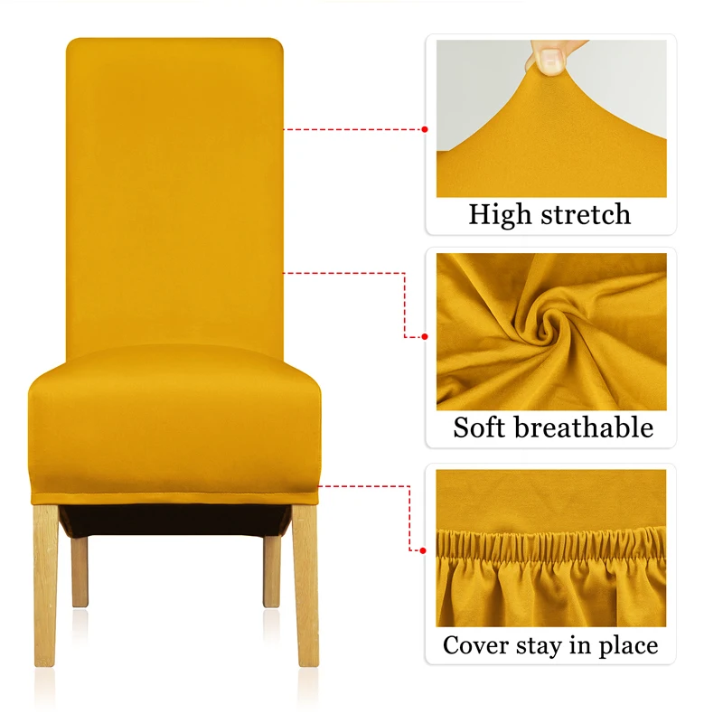 Цельнокроеное платье одноцветное Цвет однотонные большие эластичные чехлы на