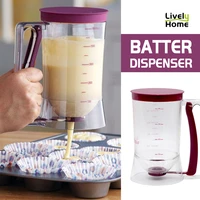 batter dispenser cream speratator paste dough dispenser 900ml measuring cup cupcake pancake cake muffin pastry baking tool