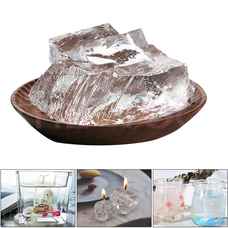 Прозрачный Желейный воск материал s натуральное сырье для изготовления свечей DIY