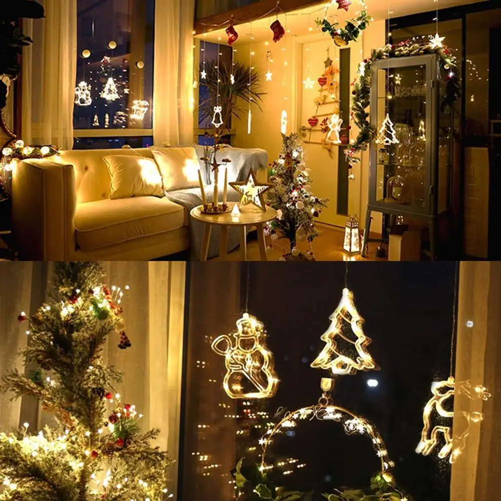 Светодиодный декоративный светильник с присоской вечерние праздничные на