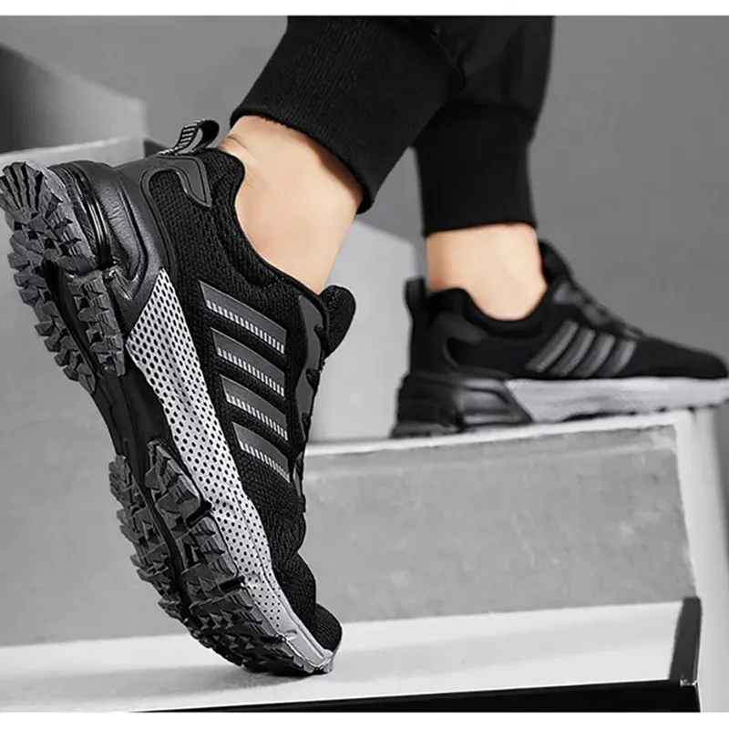 Fashion Marathon Running Shoes for Men Sneakers Breathable Comfort Jogging Walking Hiking Tennis Sports Shoes Athletic Trainers