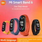 Умный Браслет Xiaomi Mi Band 6, водонепроницаемый фитнес-трекер с кислородом в крови, 5 цветов, AMOLED-экран, Bluetooth