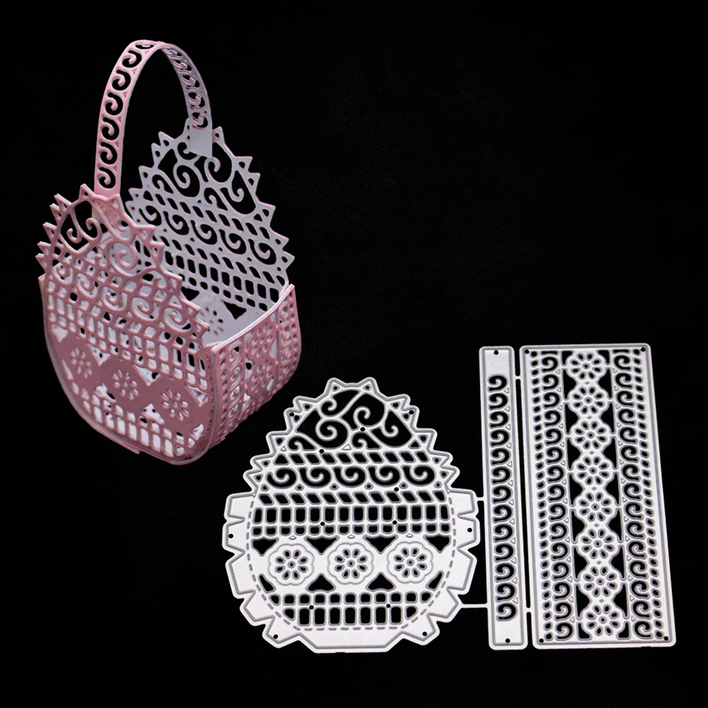 

Album Paper Card Craft DIY Cutting Dies Stencils Cutting Dies For Scrapbook Three-dimensional Flower Basket Decor