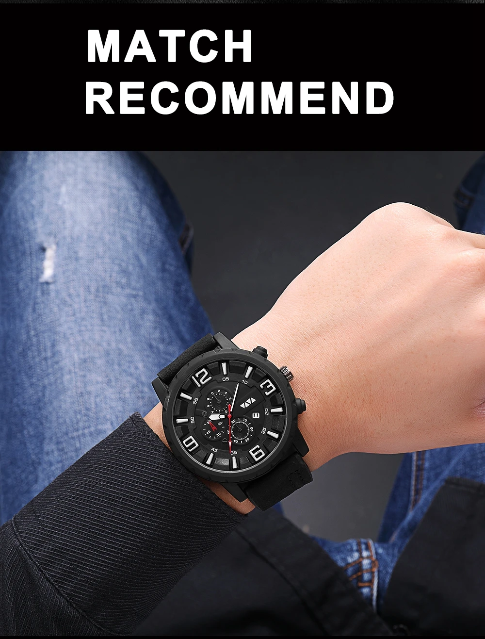 Fashion Casual Mens Watches Waterproof Top Brand Luxury Calendar Clock Male Watch men Leather Sport Military Wristwatch Dropship