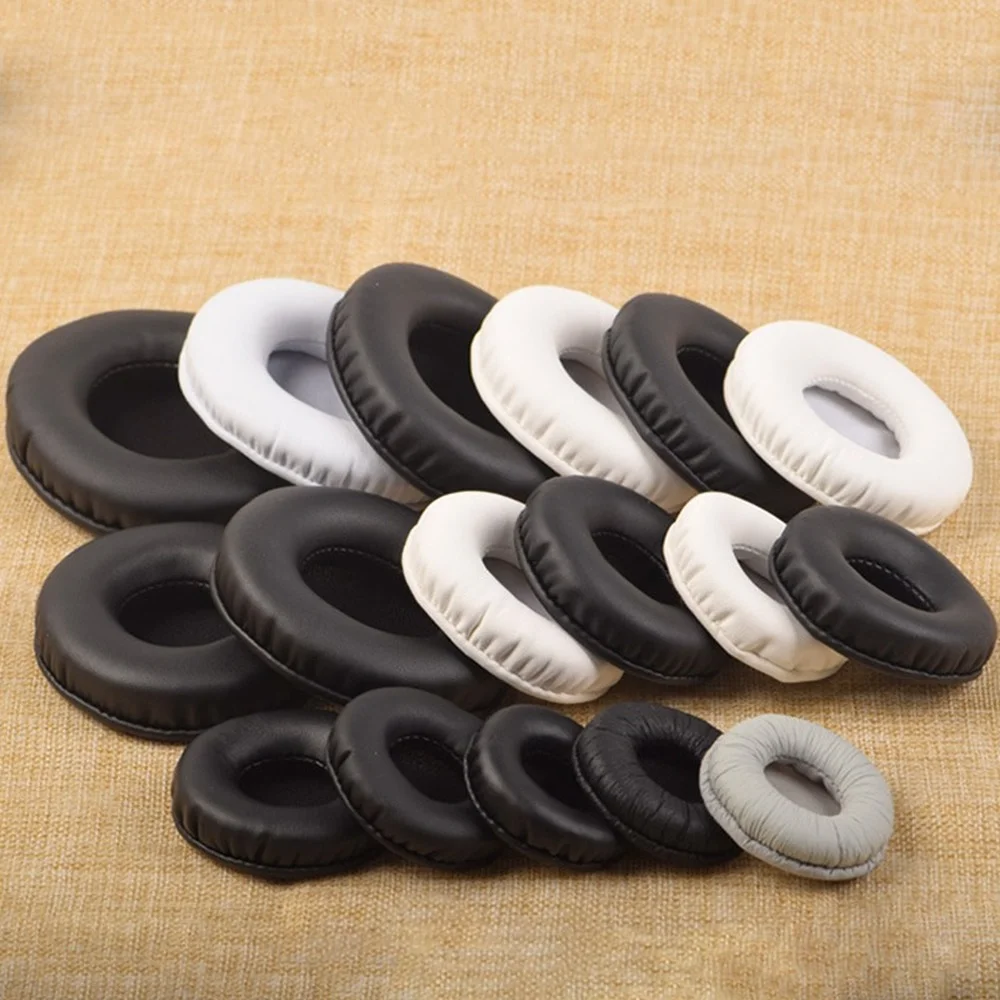 

2pcs 45/50/55/60/65/70/75/80/85/90/95/100/105/110MM Headphone Pad Ear Pad Sponge In-ear Earphone Cover Earphone Accessories