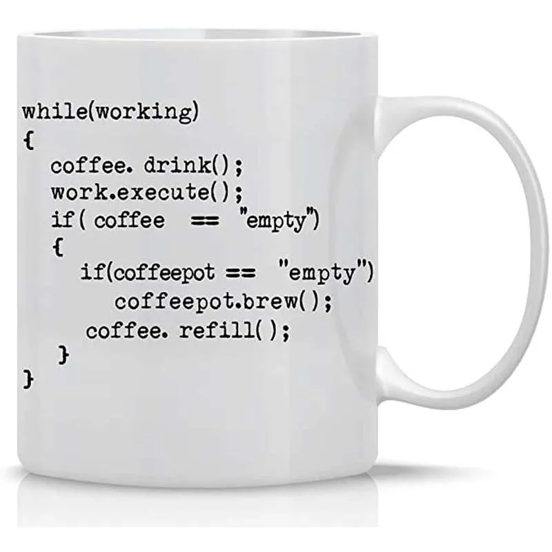 Coffee  Program 11oz Coffee Mug Nerd Engineer Idea for Men Science Mug Great Gag for Programmer Geeks Computer Science Develope
