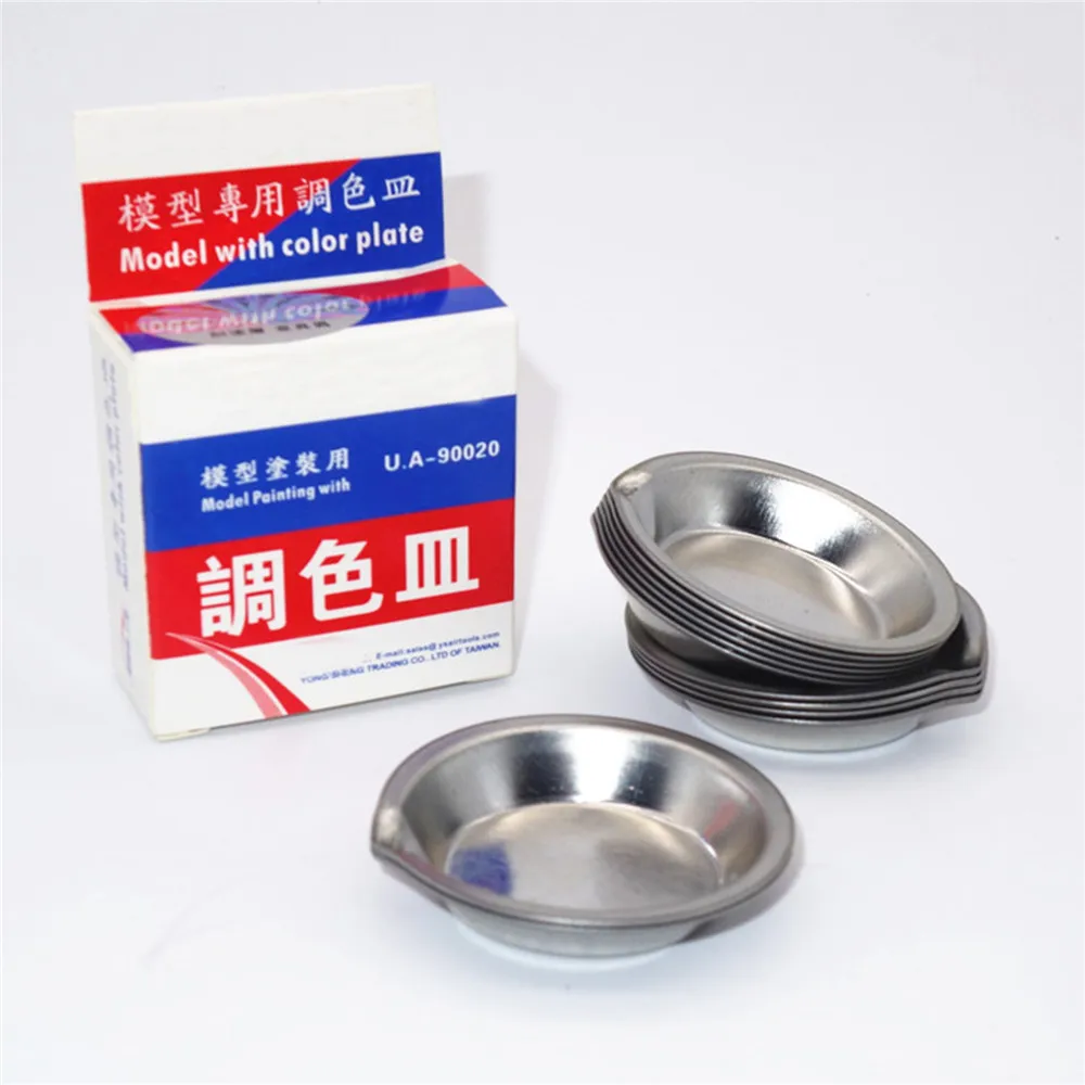 

12pcs/set Model Color Plate Hobby Painting Color Palette Tools UA-90020A for Model Coloring Plates For Gundam Parts Accessories