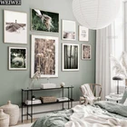 Картина на холсте, озеро, лошадь, пустыня, трава, скандинавский пейзаж, скандинавский плакат, печать, Настенная картина, современный декор для гостиной