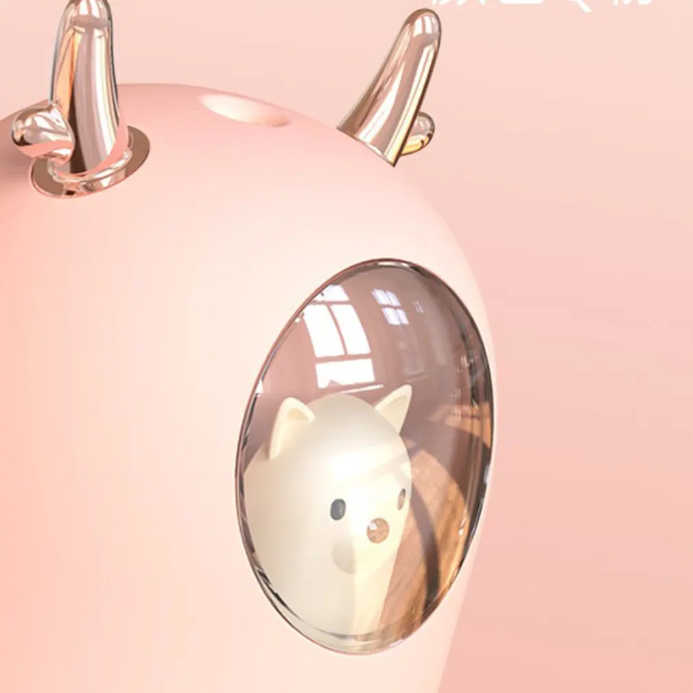 

Creative Cute Pet Usb Mini Humidifier Bedroom Mute Small Desktop Air Spray Animal Home Mechanical Ultrasonic 30 Db Cartoon