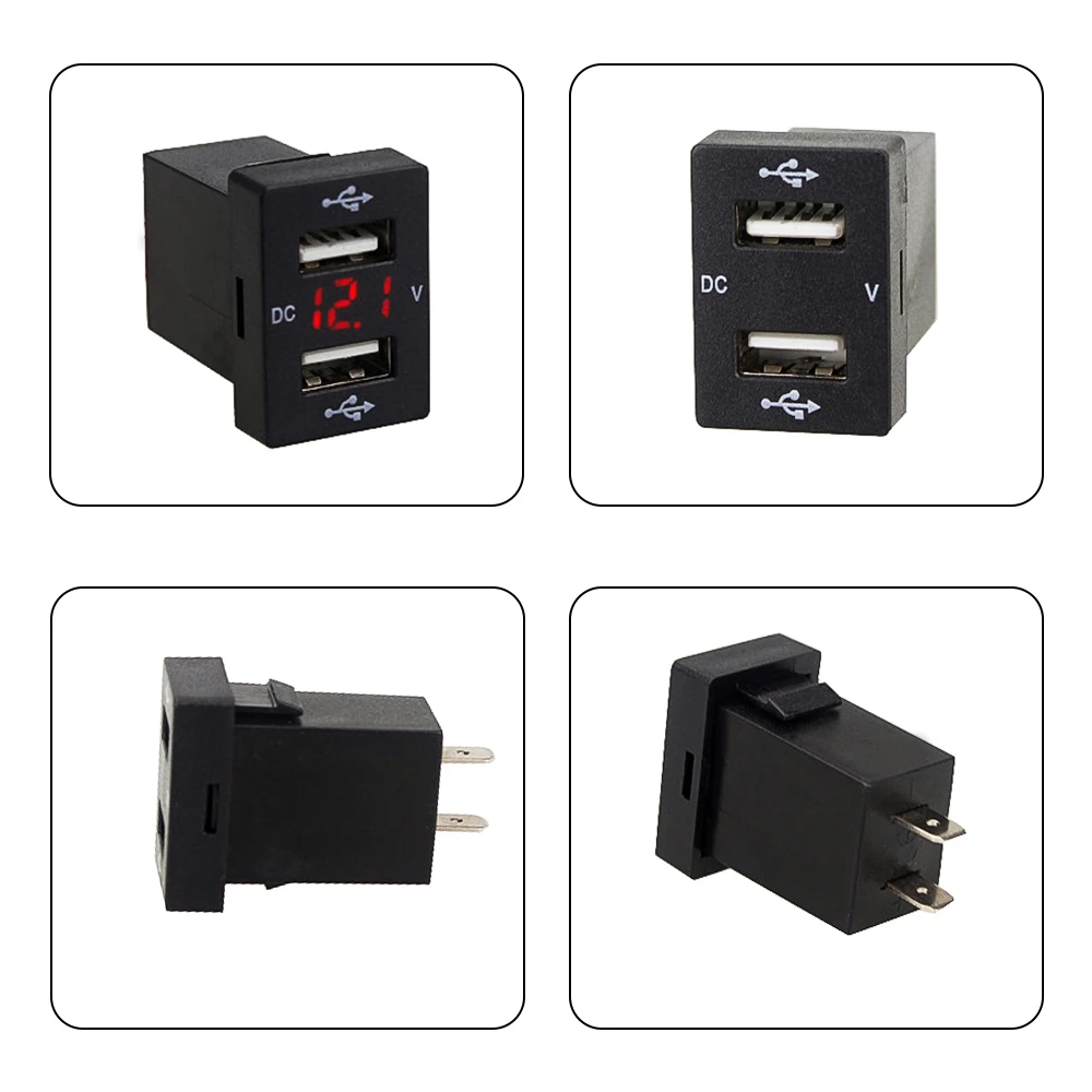 Подходит для автомобильного зарядного устройства с USB-разъемом 12-24 в 2 1 А быстрое