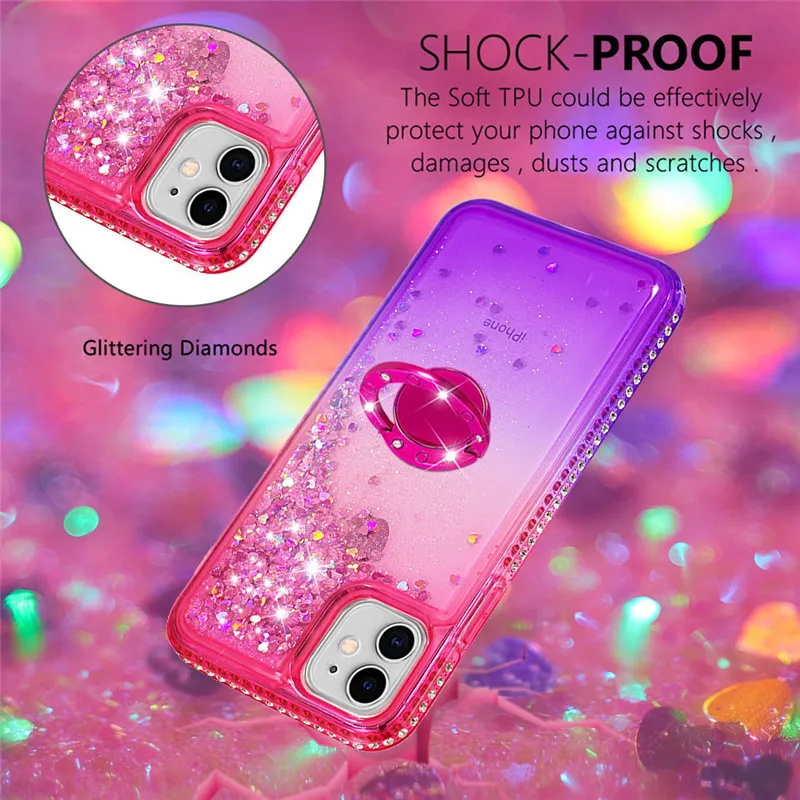 Роскошные Стразы с блестками перстень украшенный бриллиантами держатель