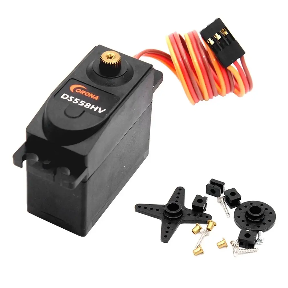 

Металлический пластиковый Сервопривод Corona 58g HV Цифровой сервопривод бесщеточный цифровой сервопривод с низким уровнем шума прочный пласти...