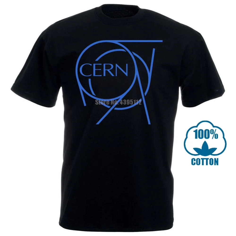 Футболка с логотипом Cern новая футболка в европейском стиле изображением