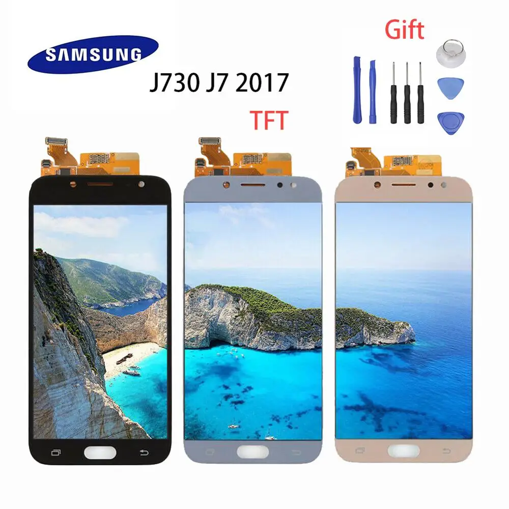 5 TFT ЖК дисплей для samsung J72017 edge lcd J7Pro J730 J730F с сенсорным экраном дигитайзер контроль