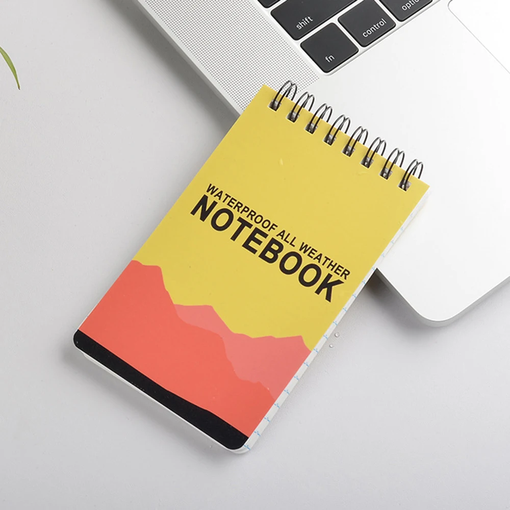 Pro Водонепроницаемый спиральный всепогодный блокнот, бумага для улицы, дождевик, блокнот 126x76 мм, Блокнот для офиса, школы, ученические канцелярские принадлежности
