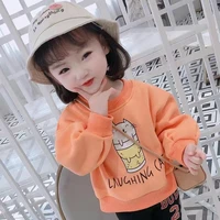 sweatshirts for girls plush sweater autumn winter children korean cartoon pullover baby top