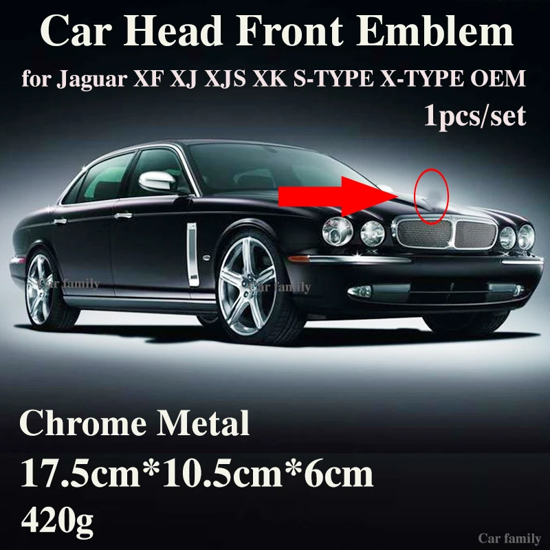 1 шт. передний капот Глава знак крышки для Jaguar XF XJ XJS XK S TYPE X OEM стайлинга
