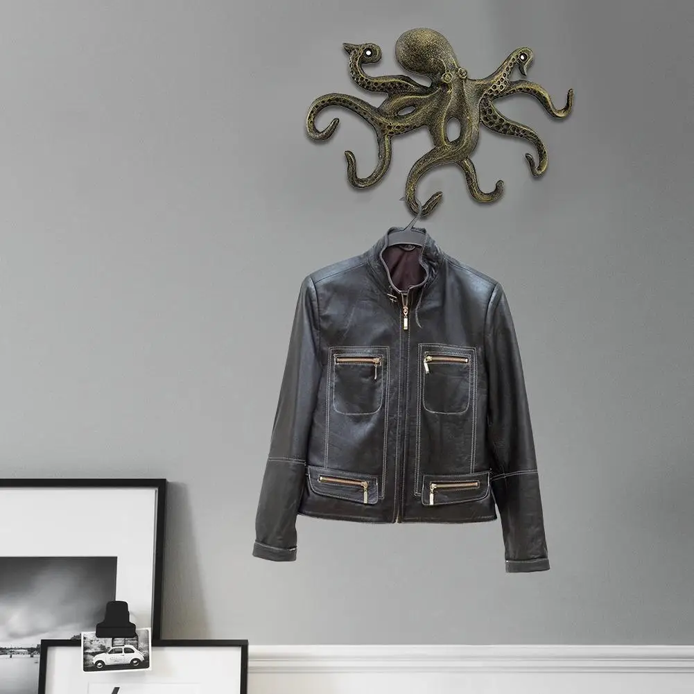 Чугунные настенные крючки поделки для ключей вешалка одежды крючок-осьминог