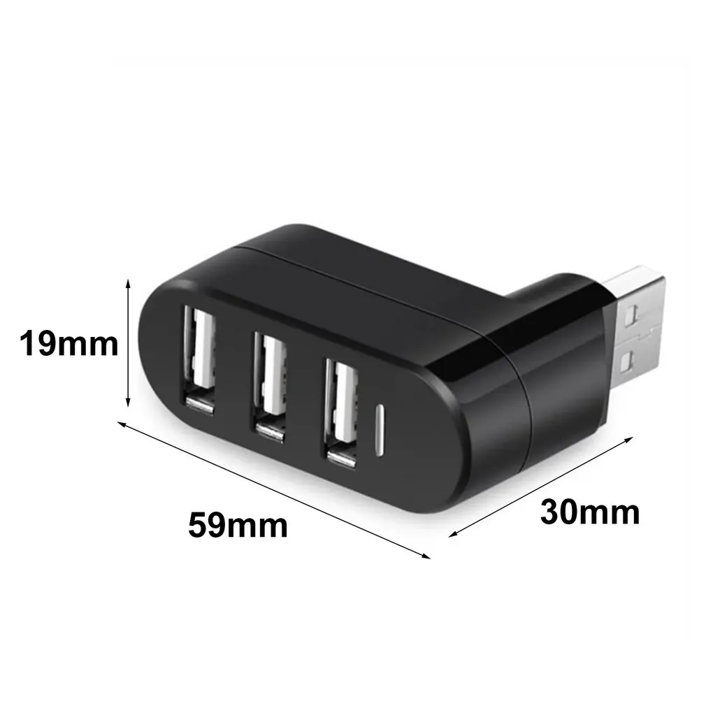 

Rotatable High Speed 3 Ports USB HUB 2.0 USB Splitter Adapter for Notebook/Tablet Computer PC Peripherals High Quality Usb Hub