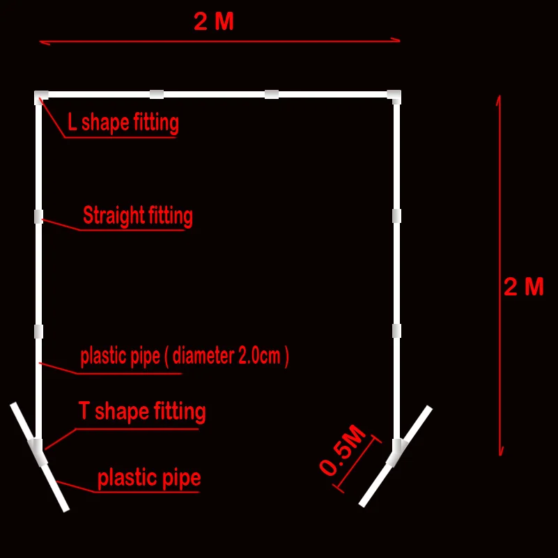 Квадратная арка для воздушных шаров 2x2 метра свадебные украшения сделай сам