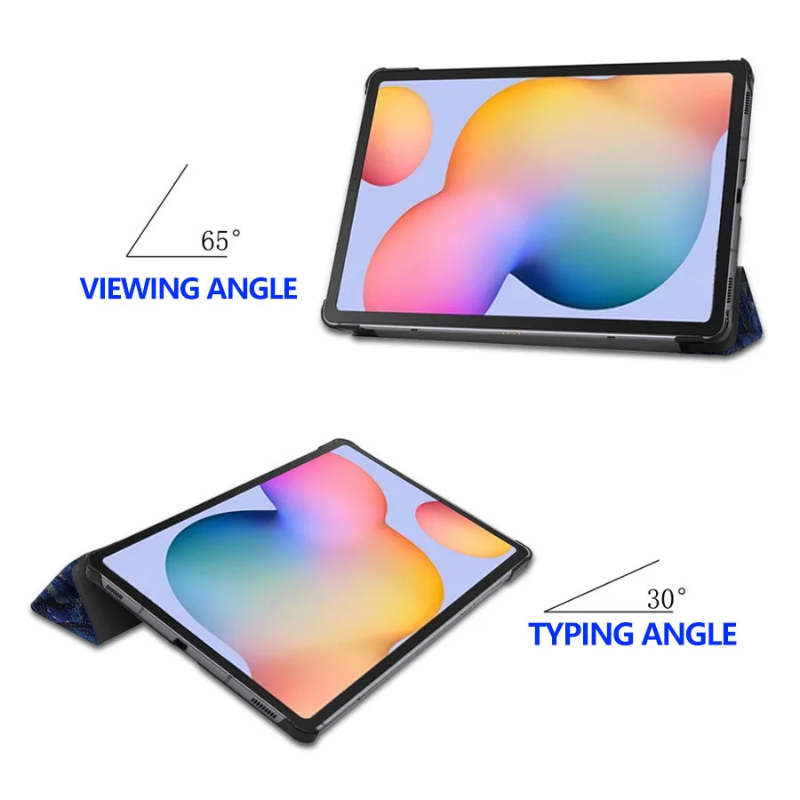 Чехол Funda для 2020 Samsung Tab S6 Lite 10 4 чехол планшета Galaxy TAB P610 P615 Складной флип-чехол с