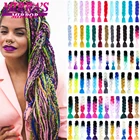 Зеркальные плетеные волосы Mirra's с эффектом омбре, 24 дюйма, объемные косы, синтетические плетеные волосы, черный, коричневый, блонд, розовый, синий