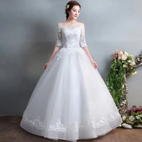 new style wedding dresses lace up bride princess off shoulder ball gowns women plus size wedding dress vestidos de novia