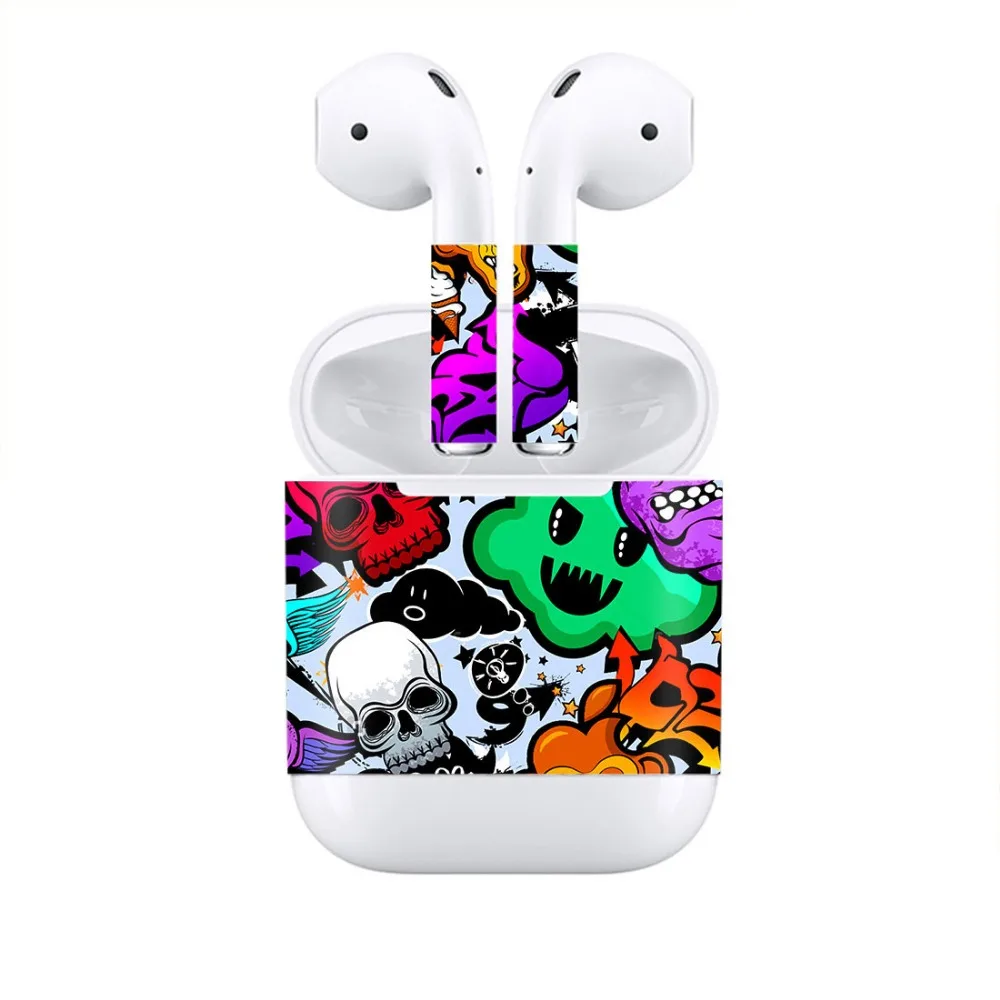Новая модная наклейка для Apple Airpods наклейка на кожу виниловая наклейка