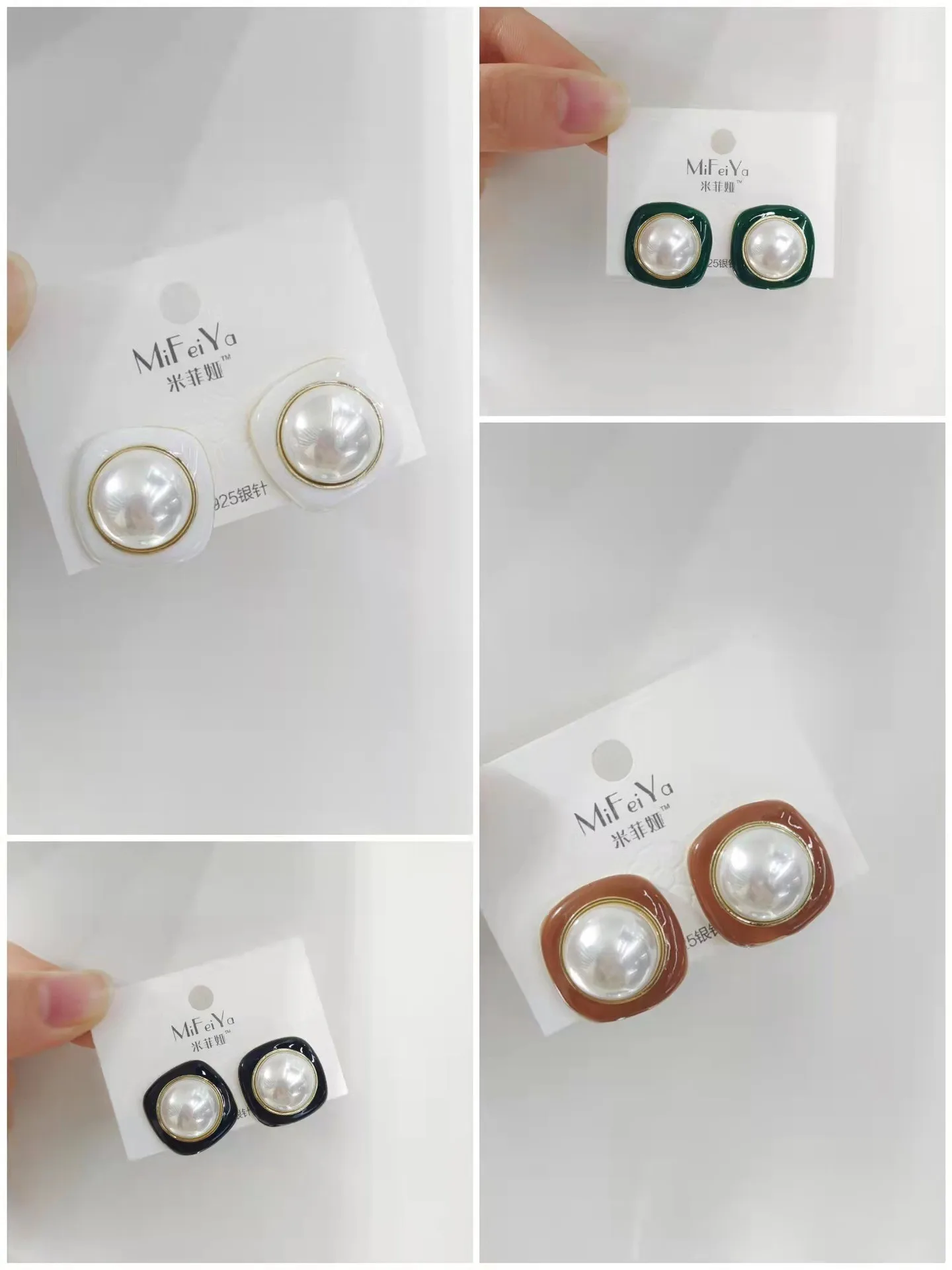 

Milan Girl Natural Freshwater Pearl 925 Silver Needle Stud Earrings Korea Round Earrings Ladies Fashion Jewelry Gifts